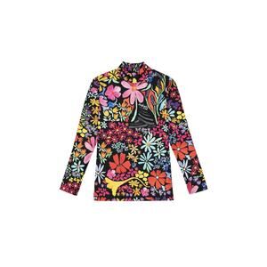 Dauphinette Sophia Mock Neck Long Sleeves Top - L Multicolor
